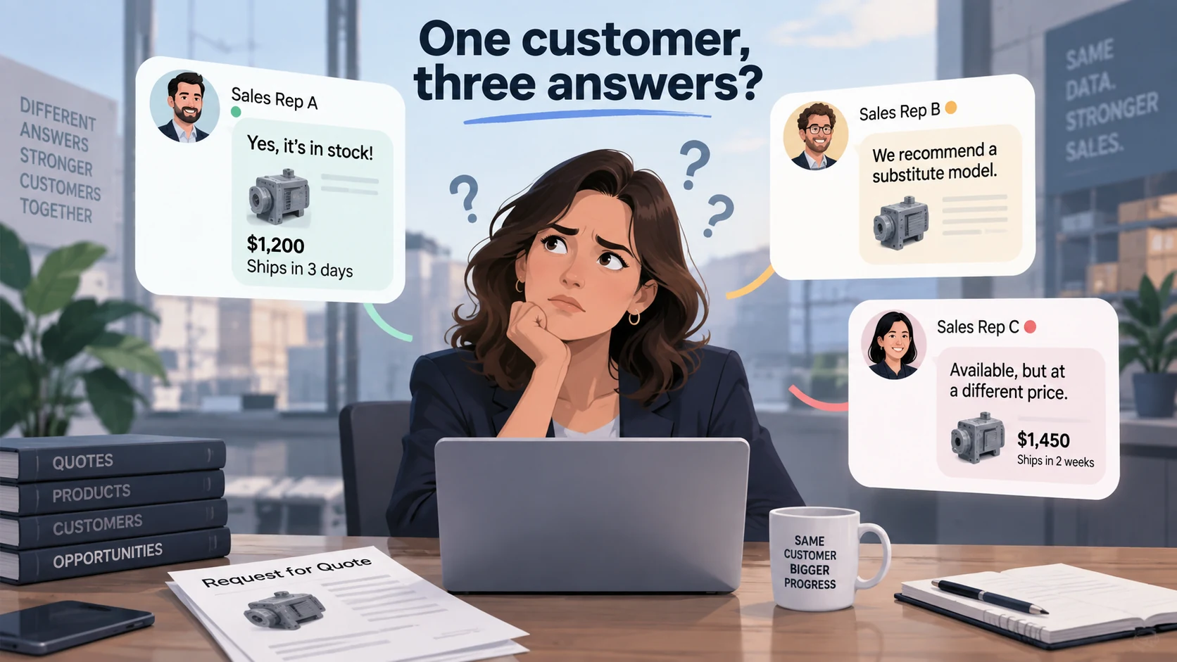 Why every salesperson gives the same customer a different answer